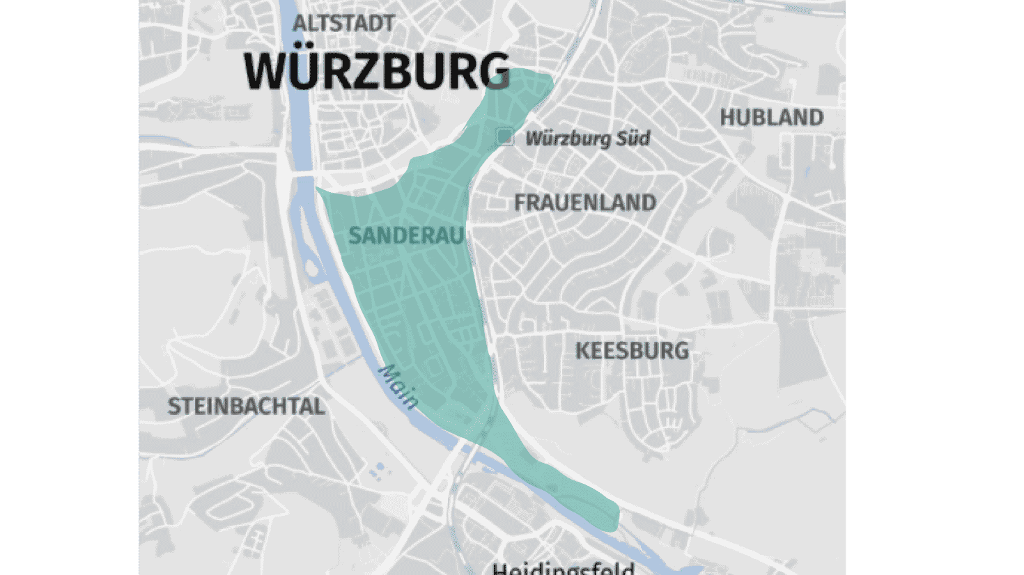 Standerau Stadtteil Würzburg