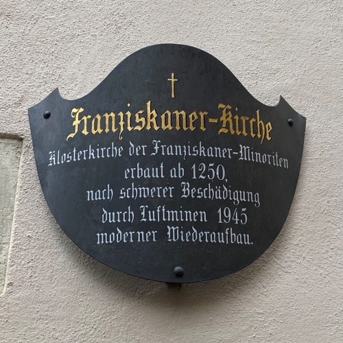 Franziskaner Schild
