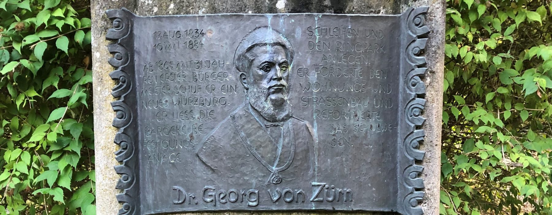 Gedenkstein Zürn im Ringpark_Banner Gedenkstein Zürn im Ringpark